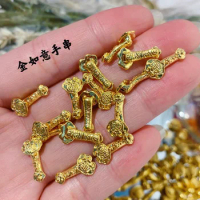 24k pure gold pendants 999 real gold charms gold accessories gold jewelry parts diy charms about 0.22g