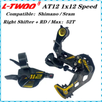 LTWOO AT12 Carbon MTB Bicycle 1x12S 12V 12 Speed Groupset Shift Lever and Rear Derailleur For Shimano M6100 M7100 M8100 M9100