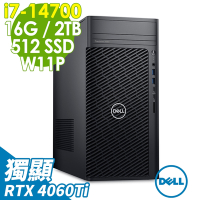 Dell 戴爾 Precision 3680工作站 (i7-14700/16G/2TB+512SSD/RTX4060Ti-8G/500W/W11P)