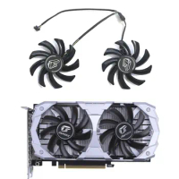 2PCS 85MM 4PIN IGame GTX1650 GPU fan suitable for Colorful IGame Geforce GTX 1650 Super Ultra 4G graphics card cooling