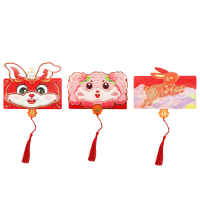 【SOG購物】2023兔年 創意摺疊紅包袋 1入6格(風琴造型 新年 過年 兔年 紅包袋 紅包封 包裝袋)