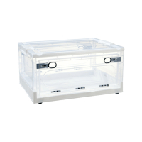 DaoDi三開滑輪折疊收納箱22L(2入組) 置物箱收納盒衣物收納箱