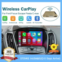 Wireless CarPlay for Ford Focus Escape Fiesta C-max with Android Auto Interface Mirror Link AirPlay Car Play Function