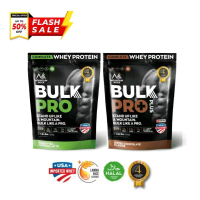 (แพ็คคู่)เวย์โปรตีน เพิ่มส่วนกล้าม Bulk Pro ช็อคโกแลต+ชาเขียว Mountain Rock Whey