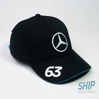 2024 MERCEDES RUSSELL cap BLACK hitam driver topi F1 formula 1 george original