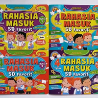 Buku Empat Rahasia Masuk SD Favorit| Untuk TK/SD Terbaru Terlengkap paket 4 buku