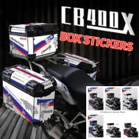 NEW Reflective Motorcycle Aluminum Box Sticker For HOnda CB400X 2021 CB 400X 2022 2023 CB 400 X Waterproof Wear-Resistant Decals