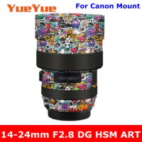 For Sigma 14-24mm F2.8 DG HSM Art ( For Canon Mount ) Anti-Scratch Camera Lens Sticker Protective Film Body Protector Skin