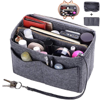 Novco  Purse Organizer Insert, Felt Bag organizer with zipper, Handbag &amp; Tote Shaper, 4 Sizes