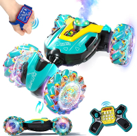 Gesture Sensing RC Stunt Car Toys for Kids 2.4Ghz Hand Controlled Remote Control Car with LED Light 