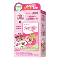 [SANRIO EDITION] Teazen Kombucha #Strawberry Kiwi 10 Sticks Set (+Tea Coaster)