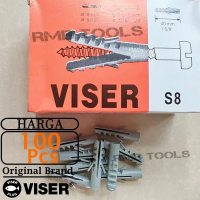 Viser S8 Nylon WAll Plug Tembok Dinding 1 Kotak