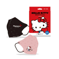 【SANRIO 三麗鷗】三麗鷗 Hello Kitty 50周年成人3D立體醫療口罩 10入/盒(#台歐#3D口罩#醫療口罩#成人口罩)
