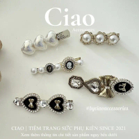 [HOẢ TỐC 1H] Kẹp tóc/ Phụ kiện tóc kim loại thiết kế đính charm mã 29 sang trọng Ciao accessories