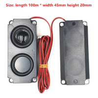 2Pcs Audio Portable Speakers 10045 LED TV Speaker 8 Ohm 5W Double Diaphragm Bass Computer Speaker DIY For Home Theater