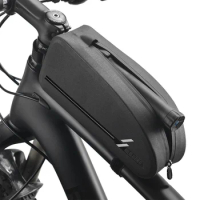NEWBOLER Bicycle Bag Waterproof Cycling Top Front Tube Frame Bag Large Capacity MTB Road Bicycle Pannier Black Bike Accessories