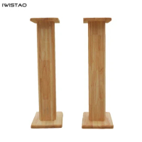 IWISTAO Solid Wood Speaker Stand Household HIFI Bookshelf Full Range Speakers Bracket DIY