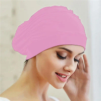 Mũ Bơi, Unisex, Mũ Bơi Tóc Dài, Vải Xếp Ly, Mũ Tắm, Kiểu Mũ Len, Cảm Giác Trẻ Trung