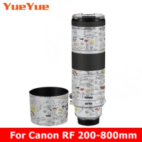Decal Skin For Canon RF 200-800 Camera Lens Sticker Vinyl Wrap Film Protector Coat RF200-800 200-800mm F6.3-9 F/6.3-9 IS USM
