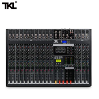 TKL 16-channel professional audio mixer with USB DJ sound mixing console AUX recording stage equipment