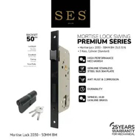 Body Kunci Pintu - Mortise Lock SES 2030 - 50MM BM Sus 304