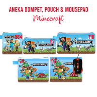 Minecraft Mini Wallet Panjang Case Pouch Sling Bag Mouse Pad Passport