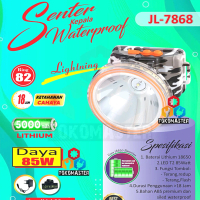 Senter Kepala 85W Loreng Petir JL7868 Headlamp Terang 85 Watt Cas