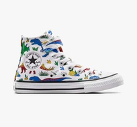 Converse Youth Chuck Taylor All Star 1V White/Totally Blue/Enamel Red (CONA15063C) 13 White/Totally 