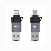 【TOTU 拓途】極速系列-二合一讀卡機(USB轉Lightning/Type-C)