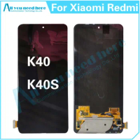 100% Test For Xiaomi Redmi K40 K40S M2012K11AC LCD Display Touch Screen Digitizer Assembly Repair Replacement