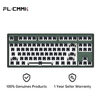 FL·ESPORTS MK870 Keyboard Kit Bluetooth Wireless 2.4G Three-Mode Custom Keyboard Satellite Axis Full Key Hot Swap RGB 87 Keys