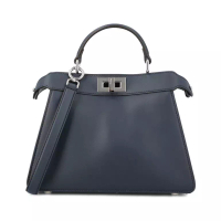 Fendi Peekaboo IseeU Small Top Handle Bag Dark Navy