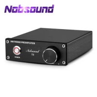 Nobsound Mini T3 MM RIAA Phono Stage Preamp Record Player Stereo Preamplifier HiFi Turntable Amplifier with Volume Control