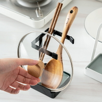 家用臺面鍋蓋架創意廚房飯勺鍋鏟收納架置物架多功能勺托
