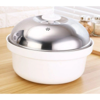 微波爐專用塑膠蒸籠(尺寸：高16CM*直徑25CM） 