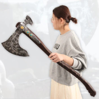 93cm God of War Leviathan Axe Kratos Weapon Model Pu Game Axe Weapon Cosplay Knife Mini Katana Swords Gifts Toys for Children