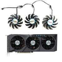 3 fans new for GIGABYTE Radeon RX6600XT 6700 6700XT EAGLE OC graphics card replacement fan PLD08010S12HH