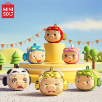 MINISO GG Bond Building Blocks Blind Box Hand Mini Doll Model Kawaii Decorated Children's Birthday Gift Trend Toy Animation