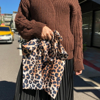 豹紋 手提袋 包包 肩背包 手拿包 便當袋 購物袋 ANNA S.199