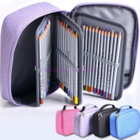 50pcs/lot School Pencil Cases For Girls Boy Pencilcase 72 Holes Pen Box Multifunction Storage Bag Case Pouch Stationery Kit
