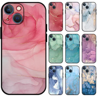JURCHEN Silicone Phone Case For Apple iPhone 13 12 Mini 11 Pro Max 5 5S SE 2020 2022 Pink Gold Marble Printing TPU Back Cover