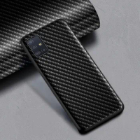 Carbon Fibre texture Case for Samsung Galaxy A71 A51 A31 A41 A11 5G Fashion Design Back Cover for Samsung Galaxy A21S Case