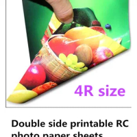 200 pieces 4R size double side Matte 260gsm RC photo paper sheets