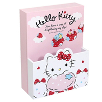 小禮堂 Hello Kitty 木製壁掛信插鑰匙櫃 (粉遊樂園款)