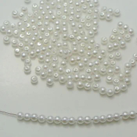 2000 White Faux Pearl Round Beads White Imitation Pearl 3mm Seed Beads