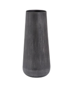 Cylindrical Vase ALU GY 15 X 34 Cm. Grey
