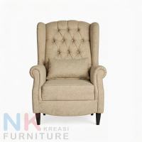 Sofa Wing Chair classic, Kursi Sofa Single Seater 1 Dudukan Wing Chair