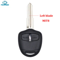 ECUSELLS Replacement 2 Buttons Remote Key Shell Cover for Mitsubishi L200 Montero Pajero Shogun Triton Left Blade MIT8 Uncut