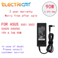 90W New high quality Laptop Power Supply Adapter Charger 19V 4.74A 5.5*2.5mm for ASUS X501 X502 X450V X450VC A40J A43S A45VD