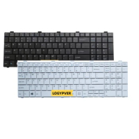 US Keyboard for Fujitsu Lifebook AH530 AH531 AH42 A530 A531 NH751 NH751D AH502 A512 English Black White Laptop
